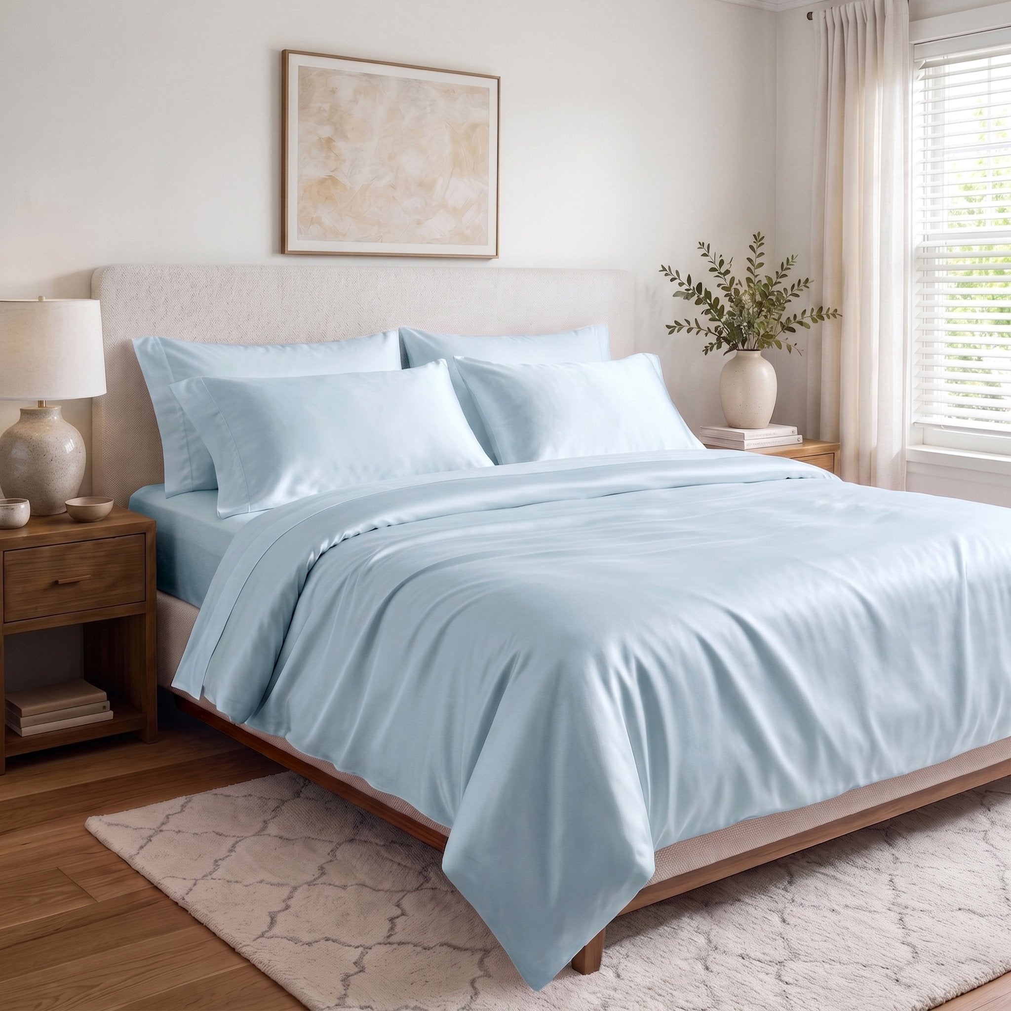 Naturally Cooling & Breathable TENCEL™ Eucalyptus Sheet Bundle - Delara