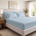100% Organic Cotton Percale Fitted Sheet Set - Delara