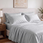 100% Organic Cotton 400TC Sateen Pillowcase Pair - Delara