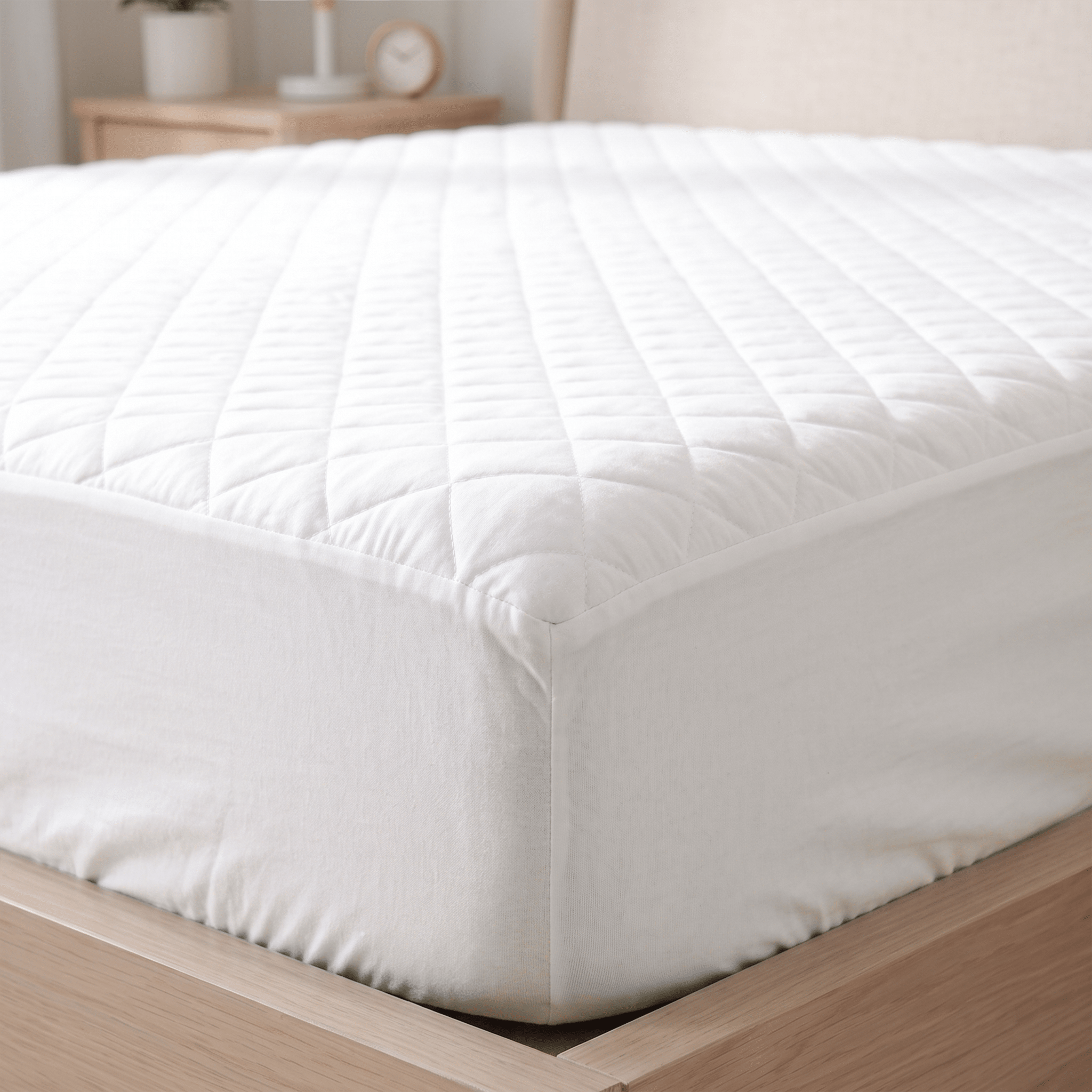 100% Organic Cotton Mattress Pad Protector - Delara