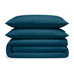 100% Organic Cotton Percale Duvet Cover Set - Delara