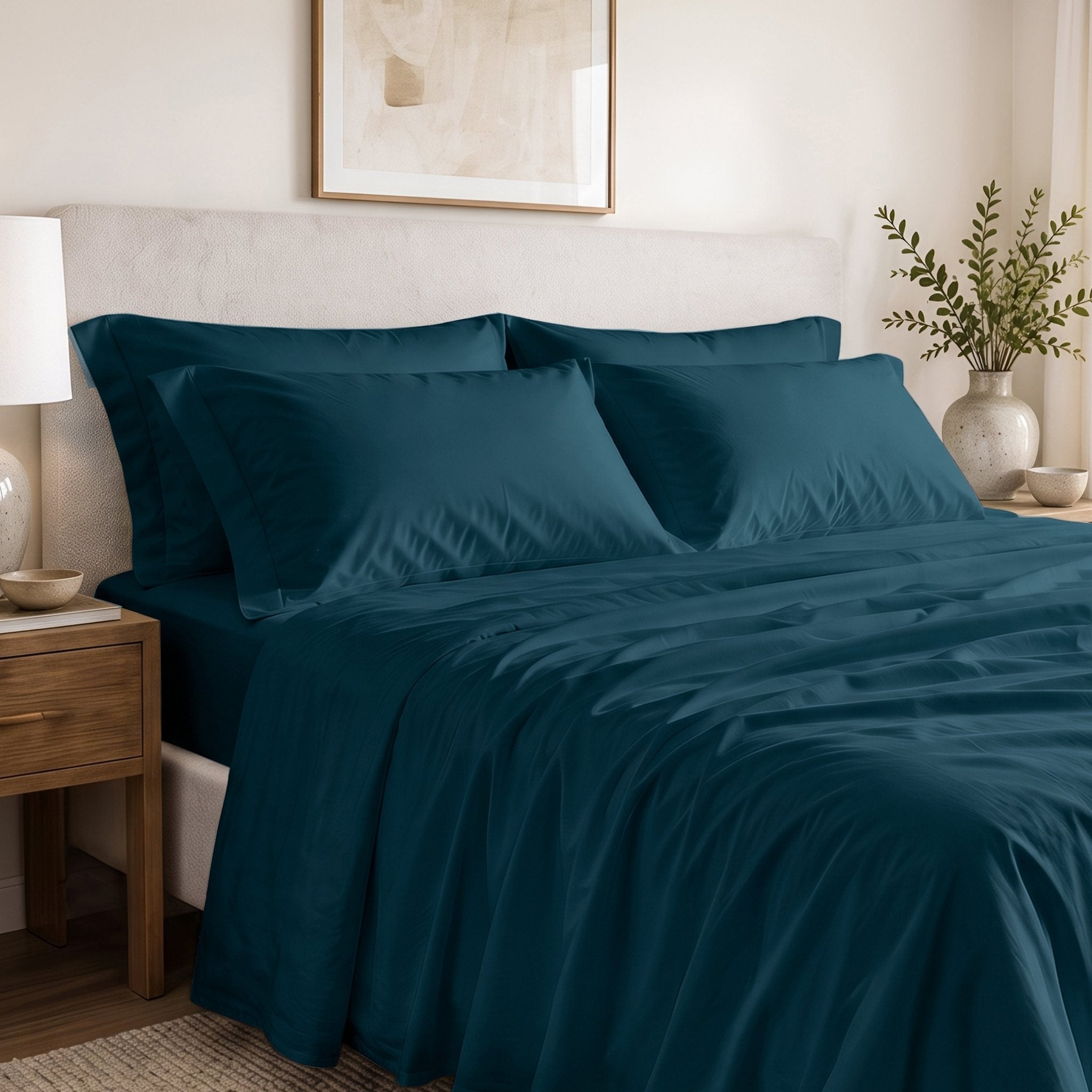 100% Organic Cotton Percale Pillowcase Pair - Delara