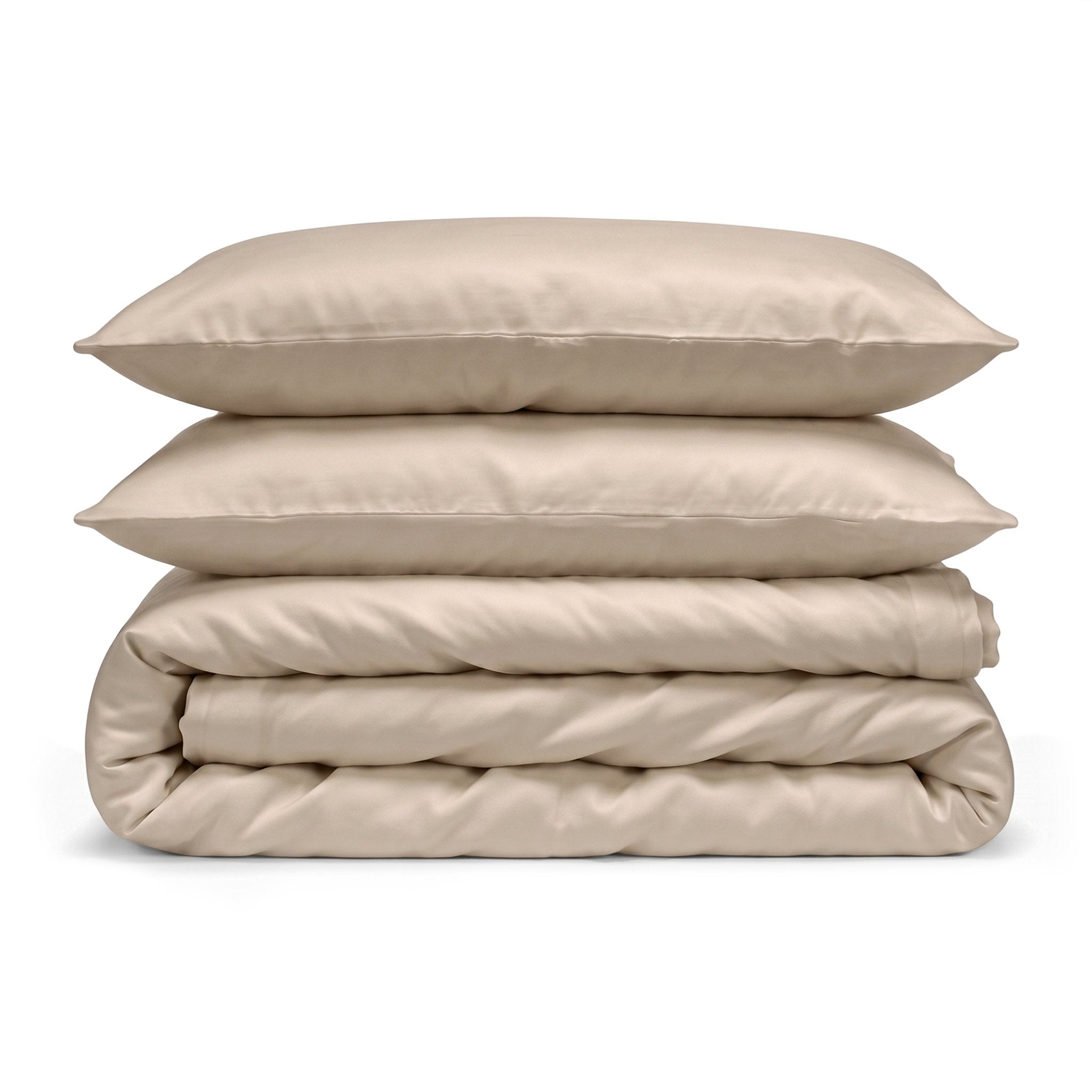 100% Organic Cotton 400TC Sateen Duvet Cover Set - Delara