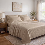 100% Organic Cotton 400TC Sateen Sheet Set - Delara