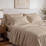 100% Organic Cotton 400TC Sateen Pillowcase Pair - Delara
