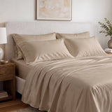 100% Organic Cotton 400TC Sateen Pillowcase Pair - Delara