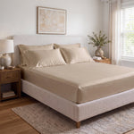 100% Organic Cotton 400TC Sateen Fitted Sheet - Delara
