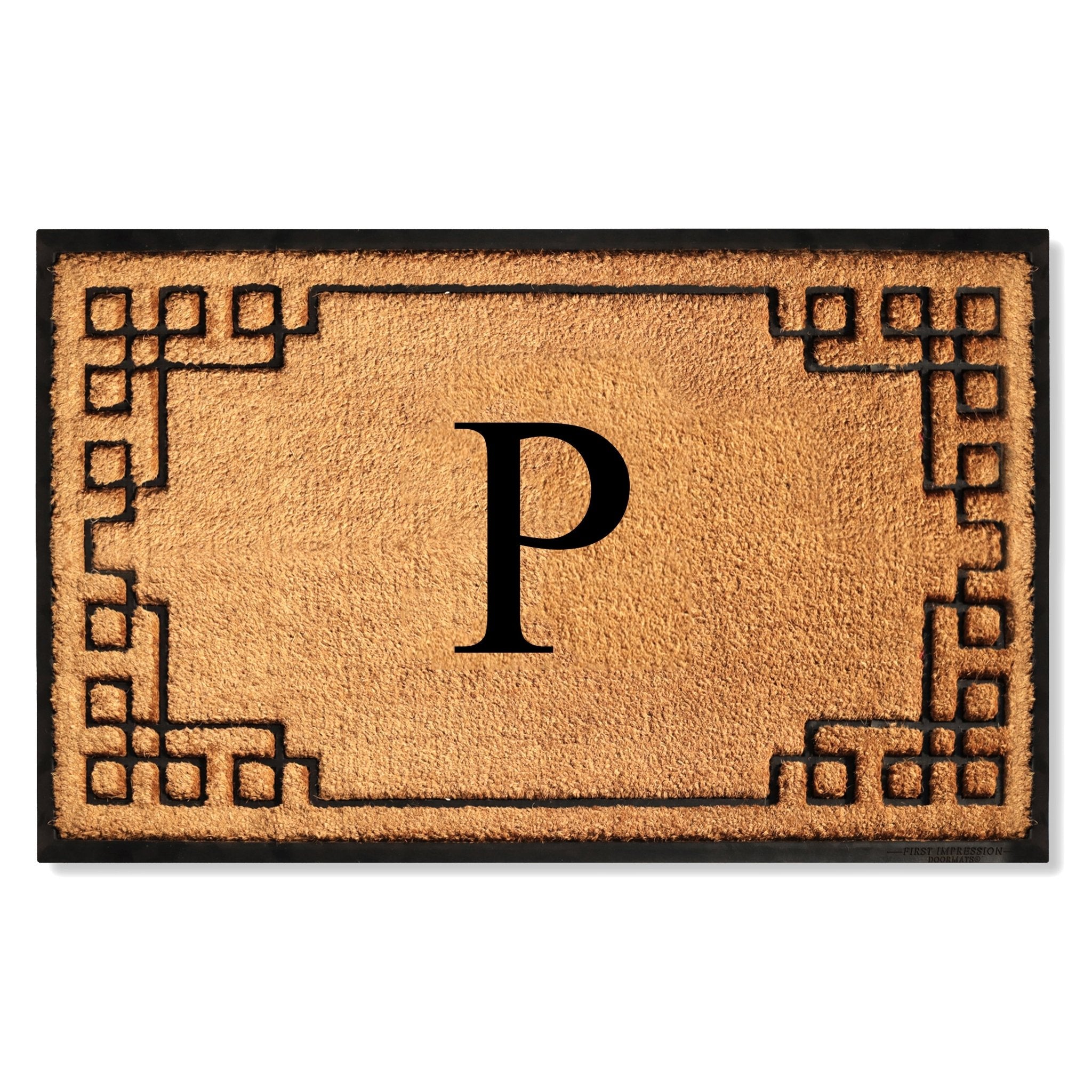 Rubber Bordered Designed Outdoor Monogrammed Doormat 36"X72" - Delara