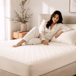 100% Organic Cotton Mattress Pad Protector - Delara