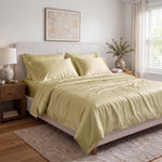 100% Organic Cotton 400TC Sateen Duvet Cover Set - Delara