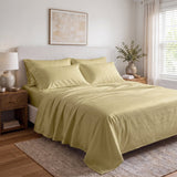 100% Organic Cotton 400TC Sateen Sheet Set - Delara