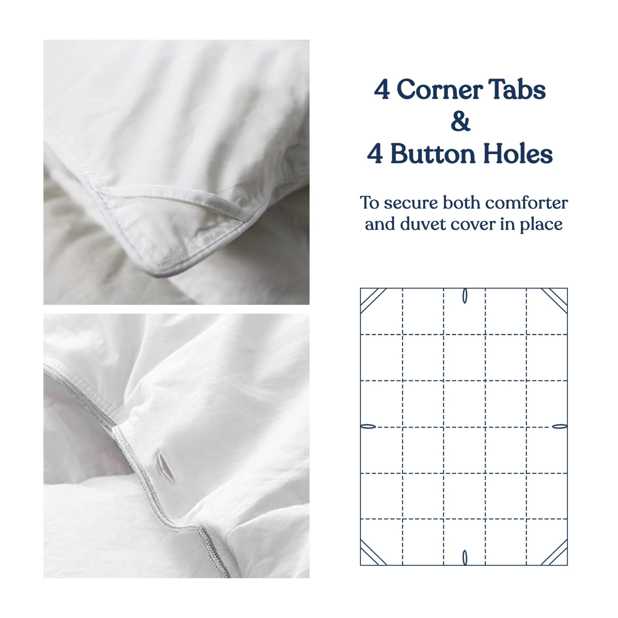 3IN1 Adjustable Down Alternative Comforter - Delara