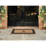 DeHond Classic Border Flocked Monogrammed Doormat 18"X30" - Delara