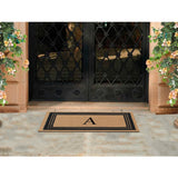 DeHond Classic Border Flocked Monogrammed Doormat 18"X30" - Delara