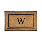Rubber Border Monogrammed Outdoor Doormat 30"X60" - Delara