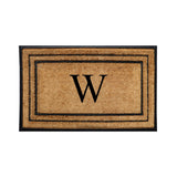 Rubber Border Monogrammed Outdoor Doormat 30"X60" - Delara