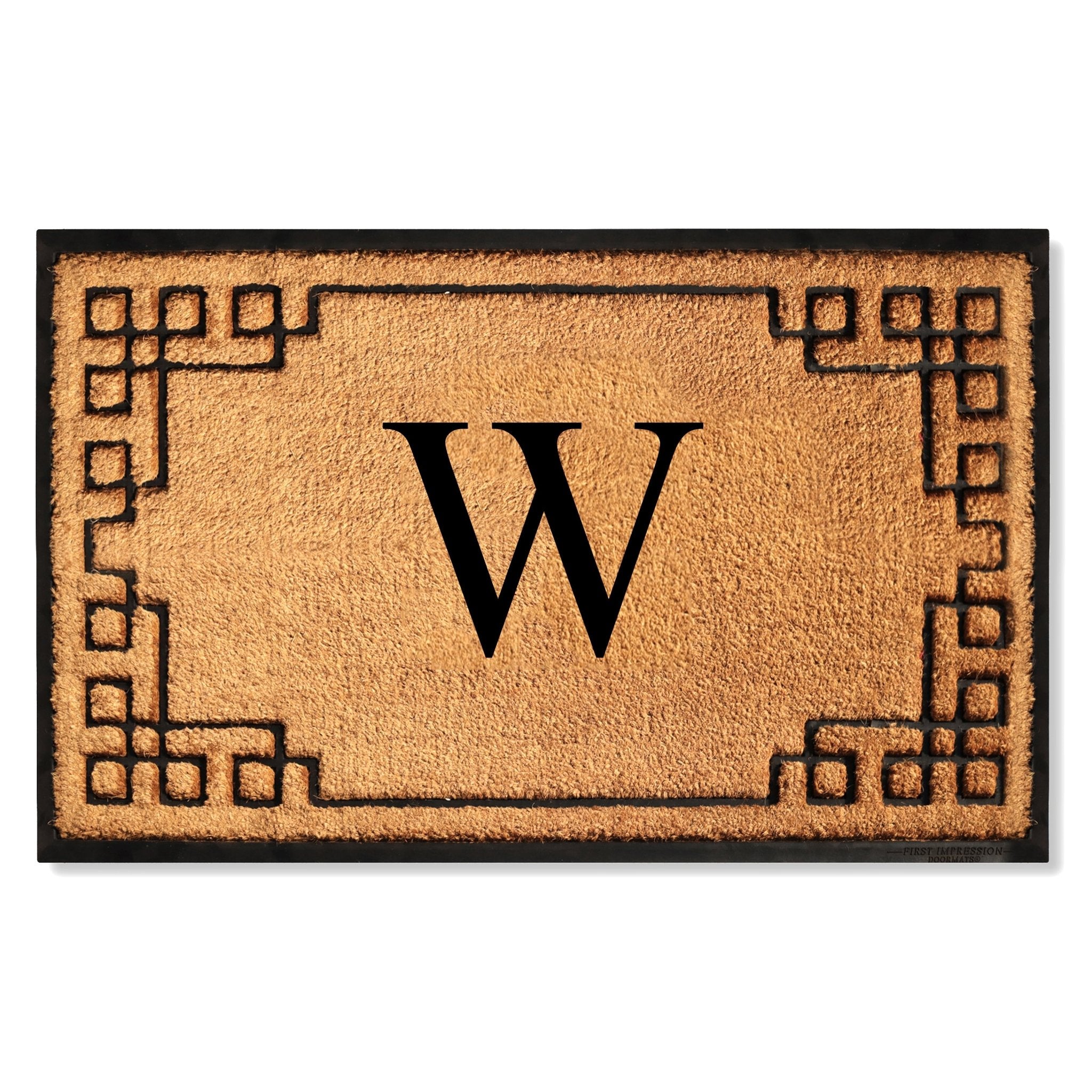 Rubber Bordered Designed Outdoor Monogrammed Doormat 36"X72" - Delara