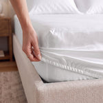 100% Organic Cotton 400TC Sateen Fitted Sheet - Delara