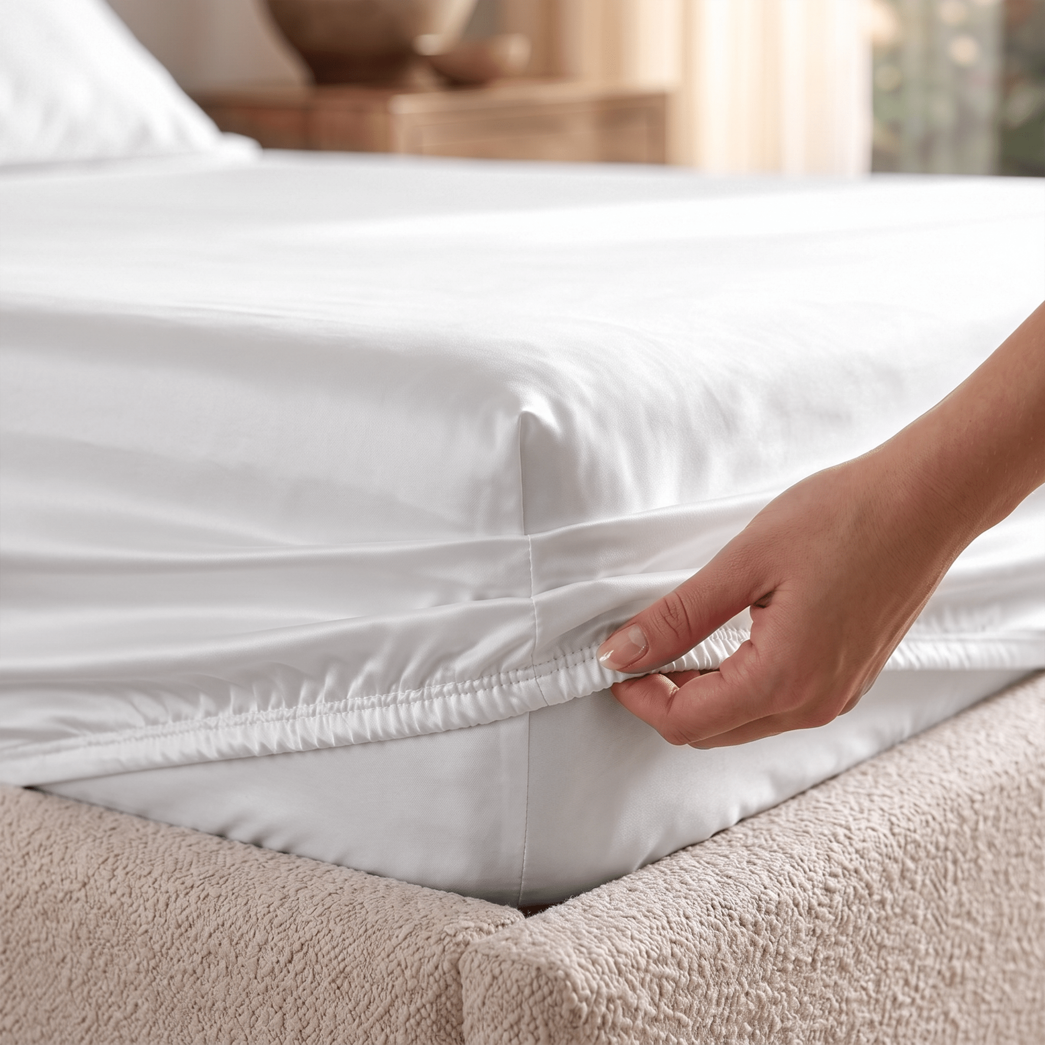 100% Bamboo Viscose Fitted Sheet - Delara