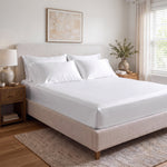100% Organic Cotton 400TC Sateen Fitted Sheet - Delara