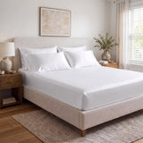 100% Organic Cotton 400TC Sateen Fitted Sheet - Delara
