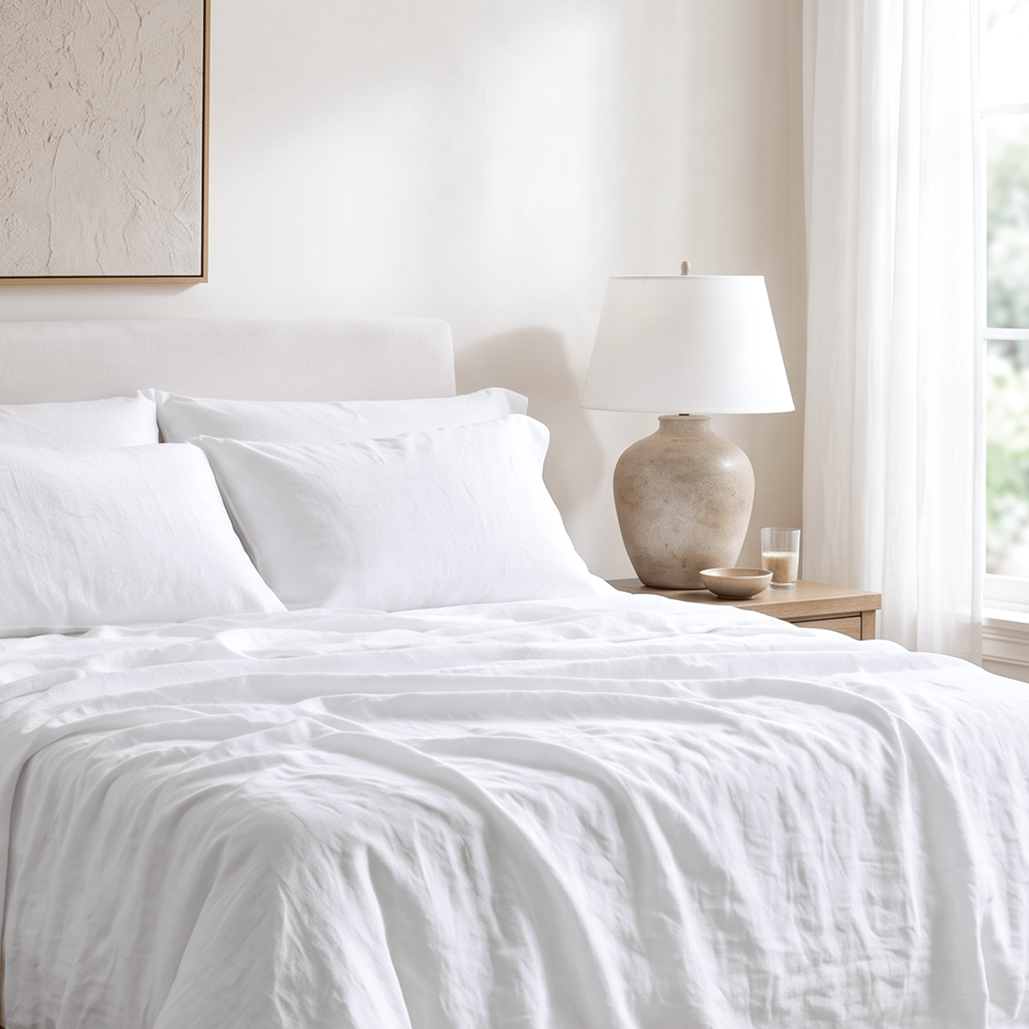 100% European Flax Linen Sheet Set - Delara