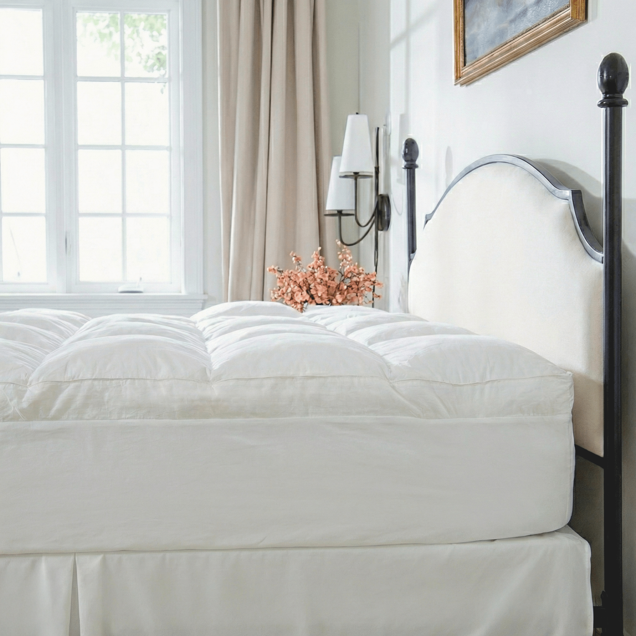 3 Inch Organic Cotton Extra - Plush Mattress Pad - Delara