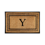 Rubber Border Monogrammed Outdoor Doormat 30"X60"