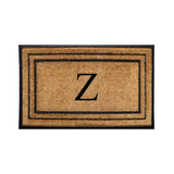 Rubber Border Monogrammed Outdoor Doormat 30"X60" - Delara