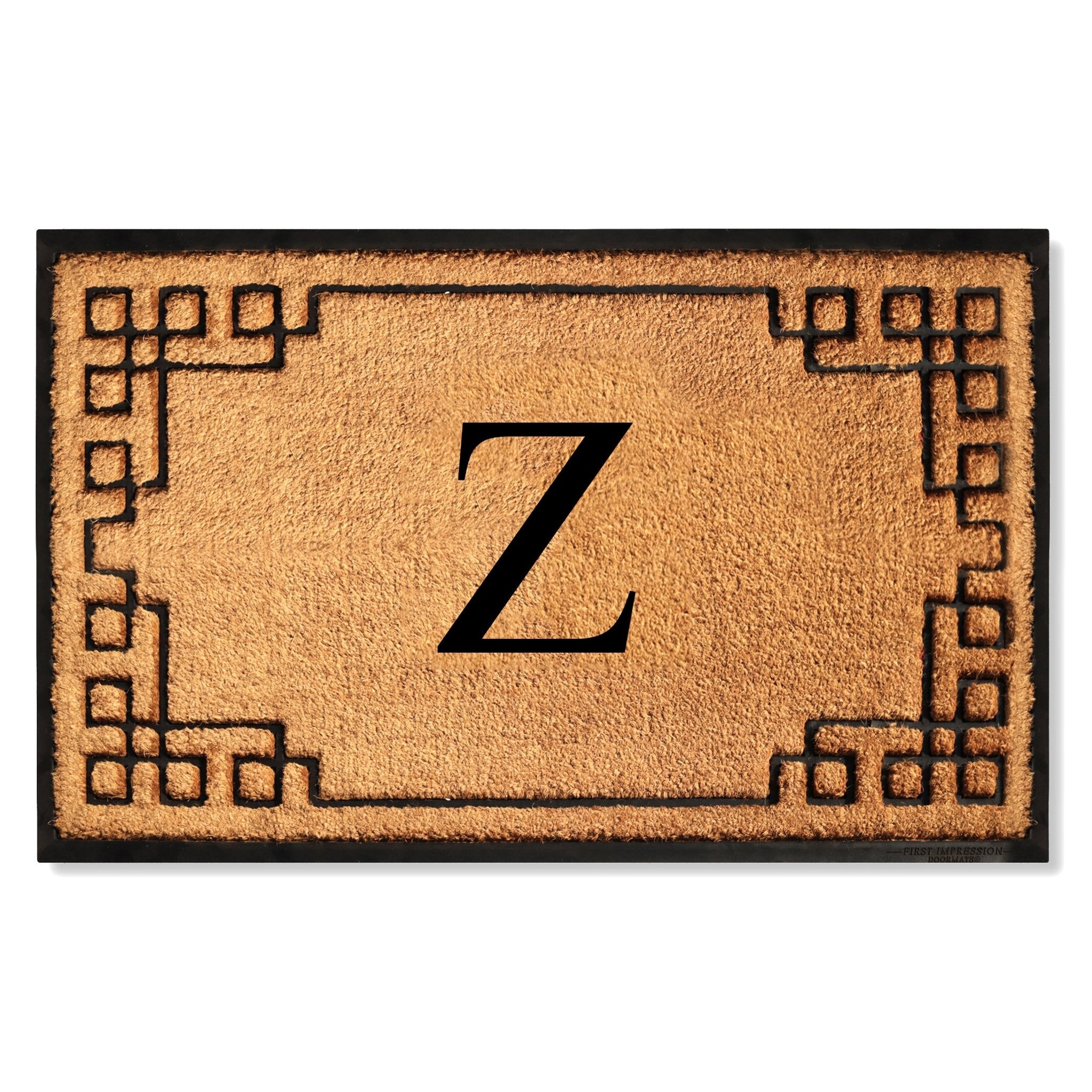 Rubber Bordered Designed Outdoor Monogrammed Doormat 36"X72" - Delara
