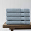 100% Organic Cotton Quick Dry Bath Sheet (Light Blue) (Pack of 4) - DelaraHome