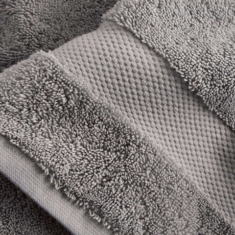 100% Organic Cotton Quick Dry Bath Towel (Dark Grey) (Pack of 4) - DelaraHome