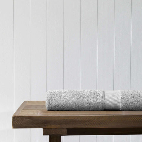 100% Organic Cotton Quick Dry Bath Towel (Light Grey) - DelaraHome