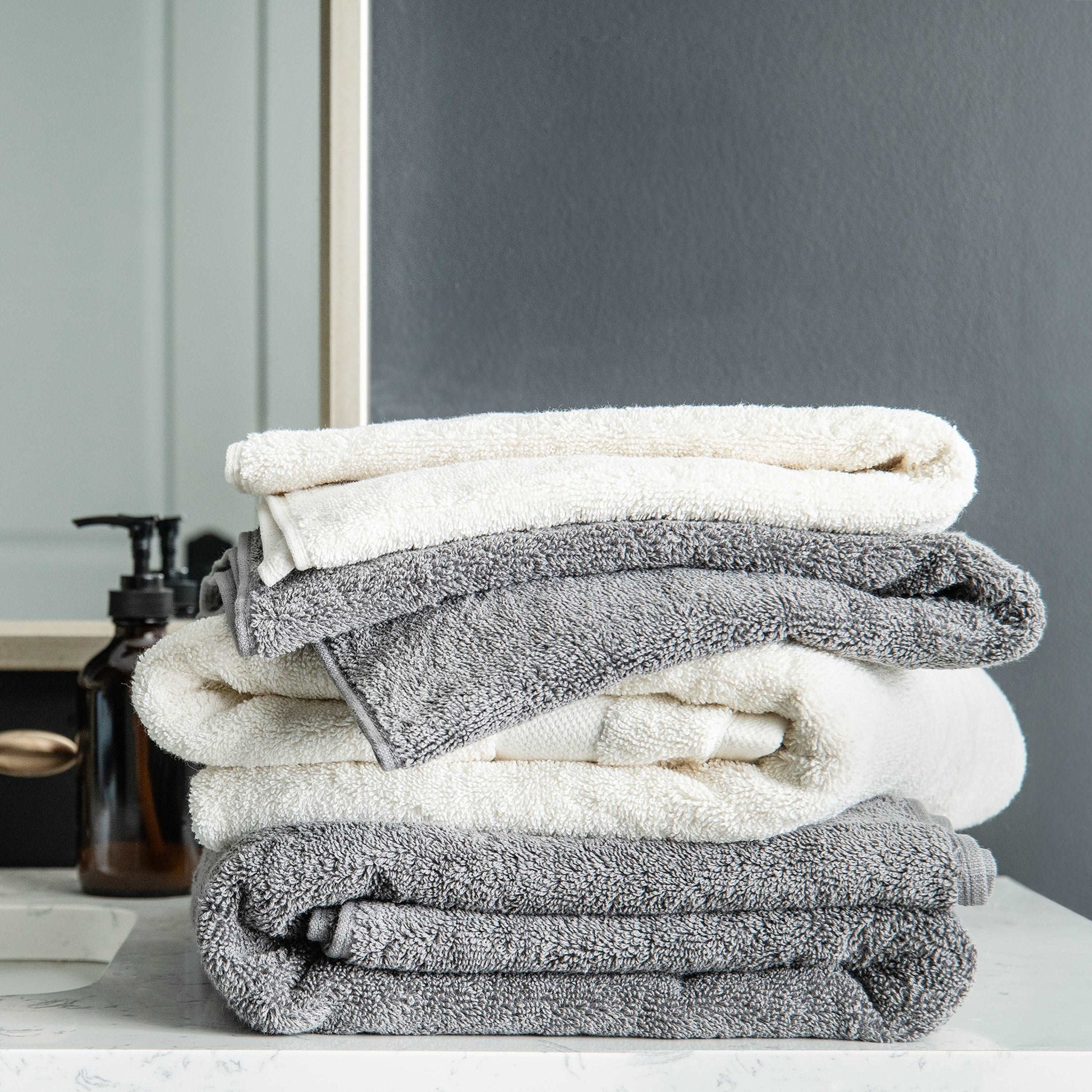 100% Organic Cotton Quick Dry Hand Towel (Navy Blue) (Pack of 2) - DelaraHome