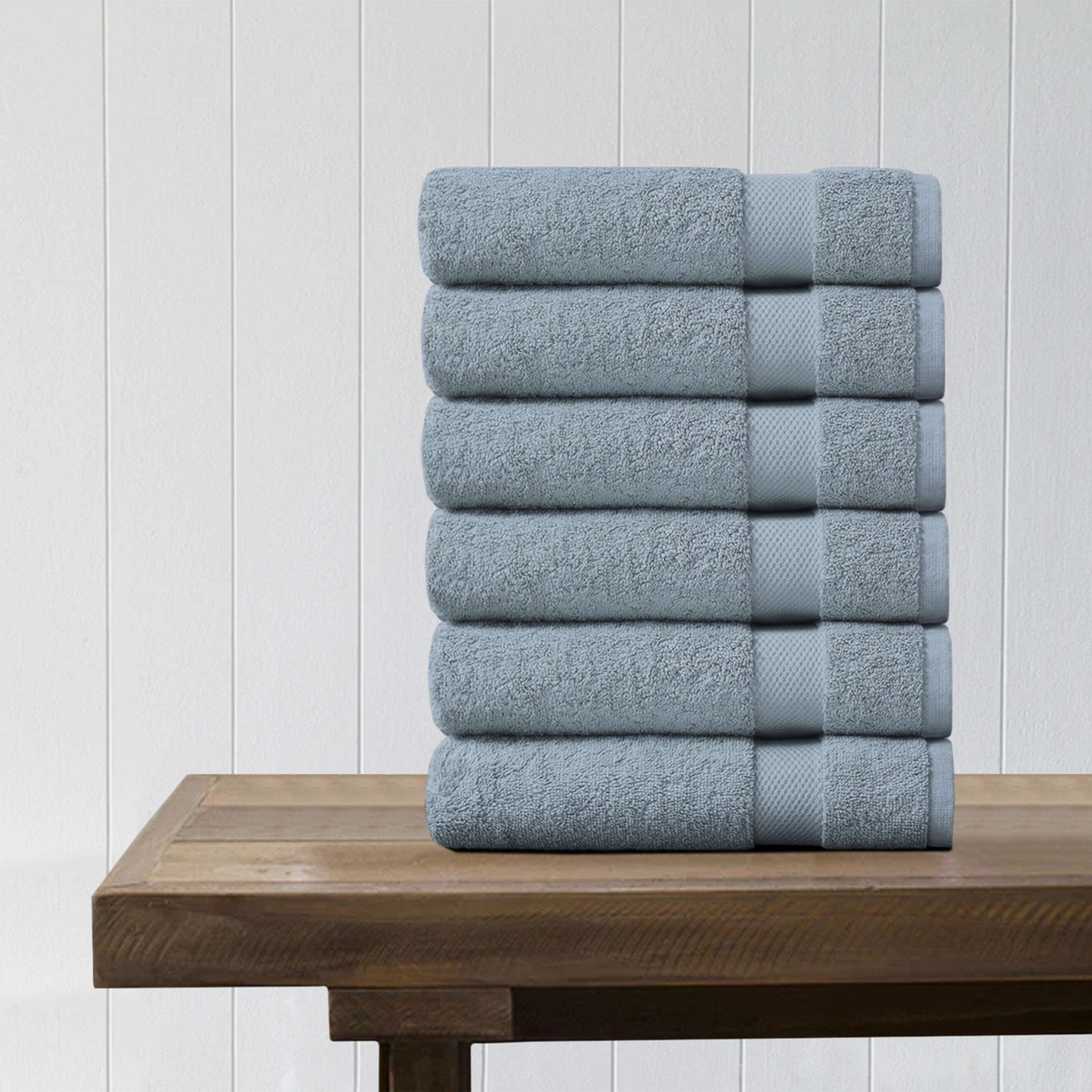 100% Organic Cotton Quick Dry Wash Cloth (Pack of 6) - DelaraHome