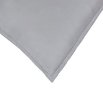 Organic Cotton Euro Sham Pair (Grey) - DelaraHome