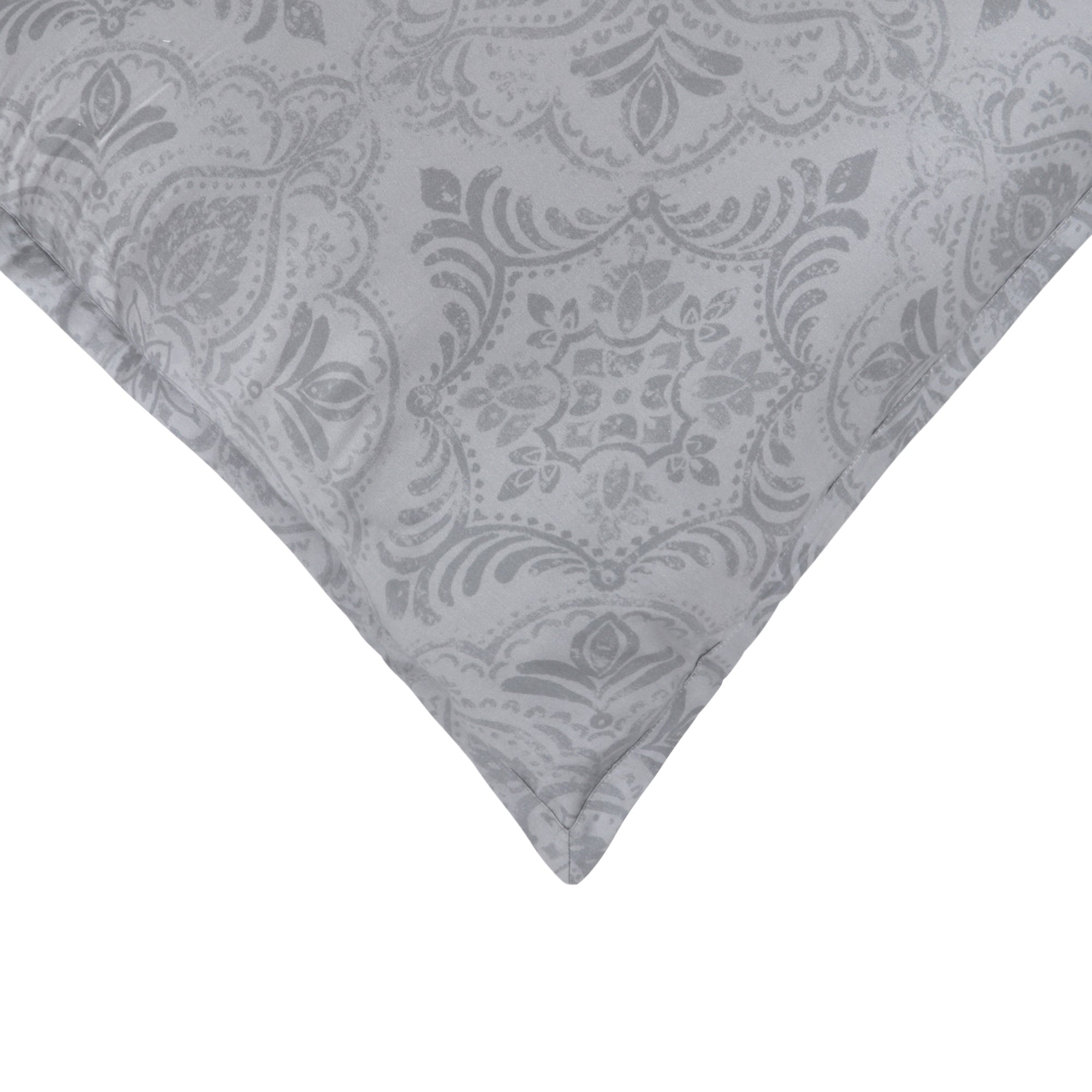Organic Cotton Euro Sham Pair (Gilliam Grey) - DelaraHome