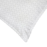 Organic Cotton Euro Sham Pair (Kendra White/Grey) - DelaraHome