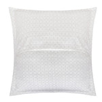 Organic Cotton Euro Sham Pair (Kendra White/Grey) - DelaraHome