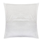 Organic Cotton Euro Sham Pair (Kendra White/Grey) - DelaraHome