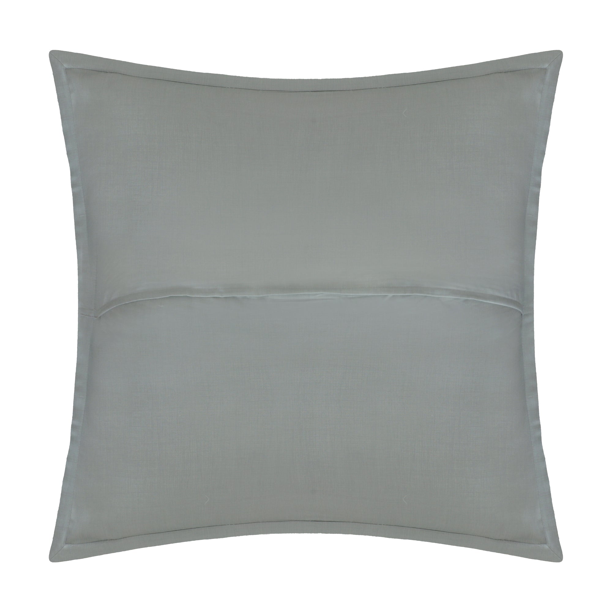 Organic Cotton Euro Sham Pair (Mitzi Grey Green) - DelaraHome