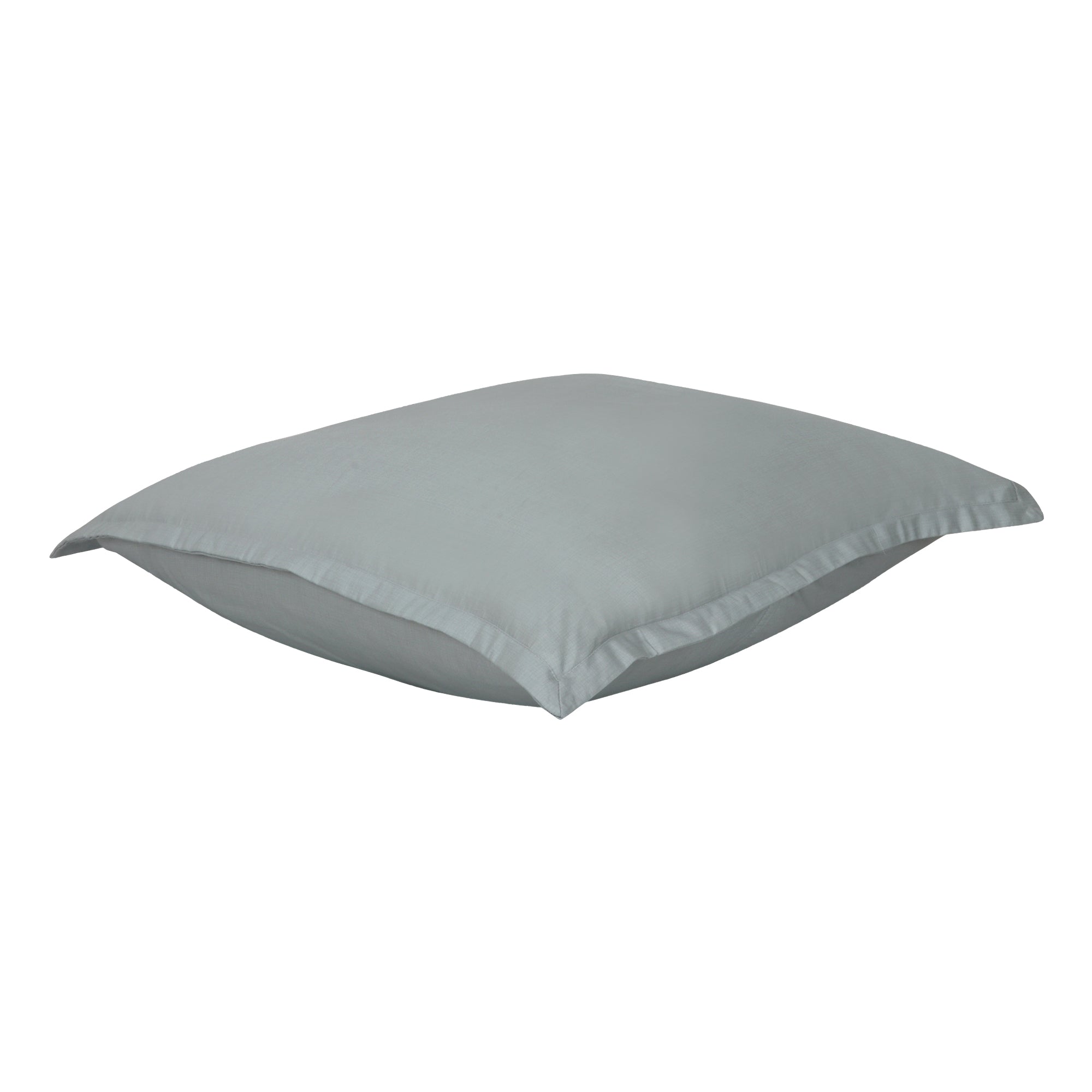 Organic Cotton Euro Sham Pair (Mitzi Grey Green) - DelaraHome