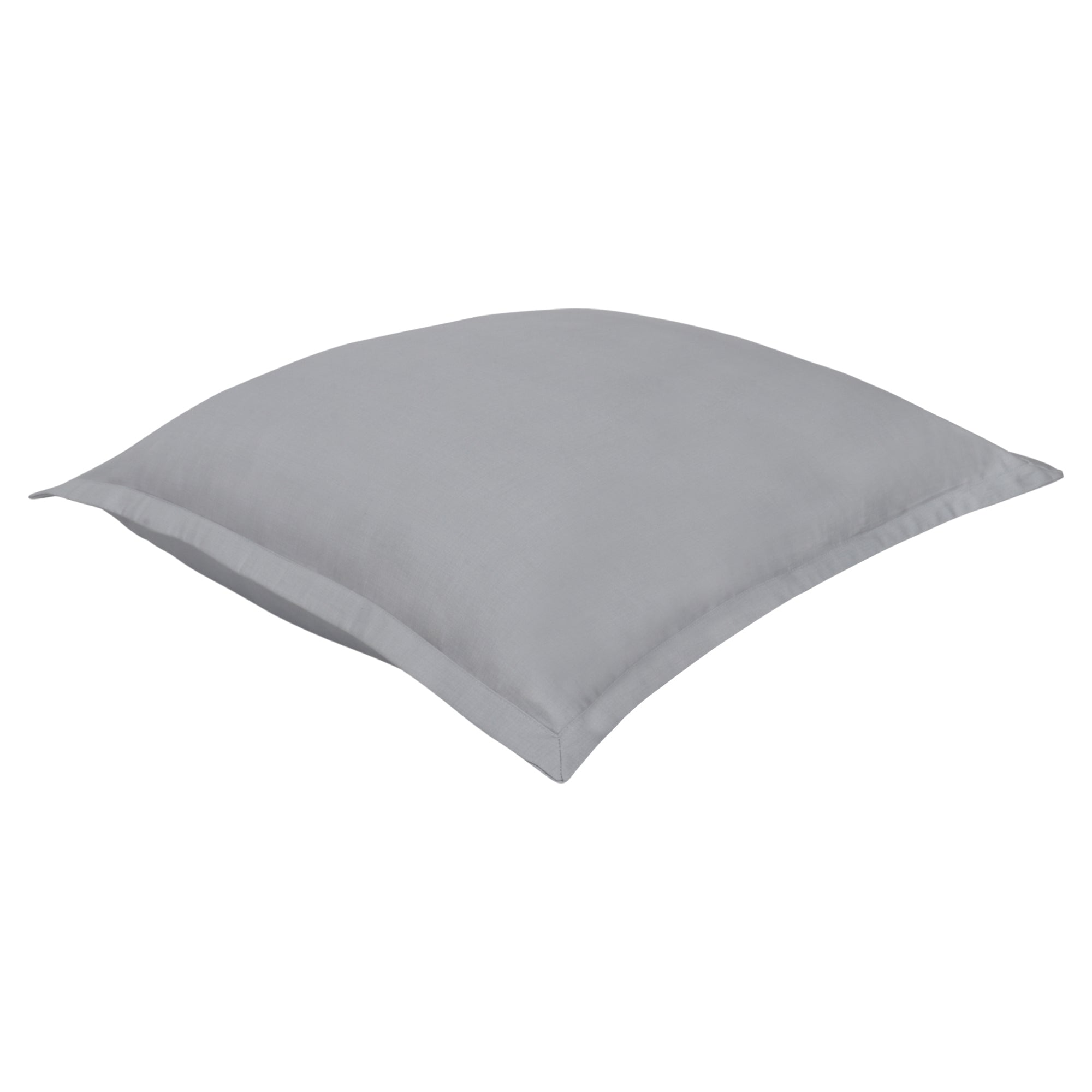 Organic Cotton Euro Sham Pair (Grey) - DelaraHome