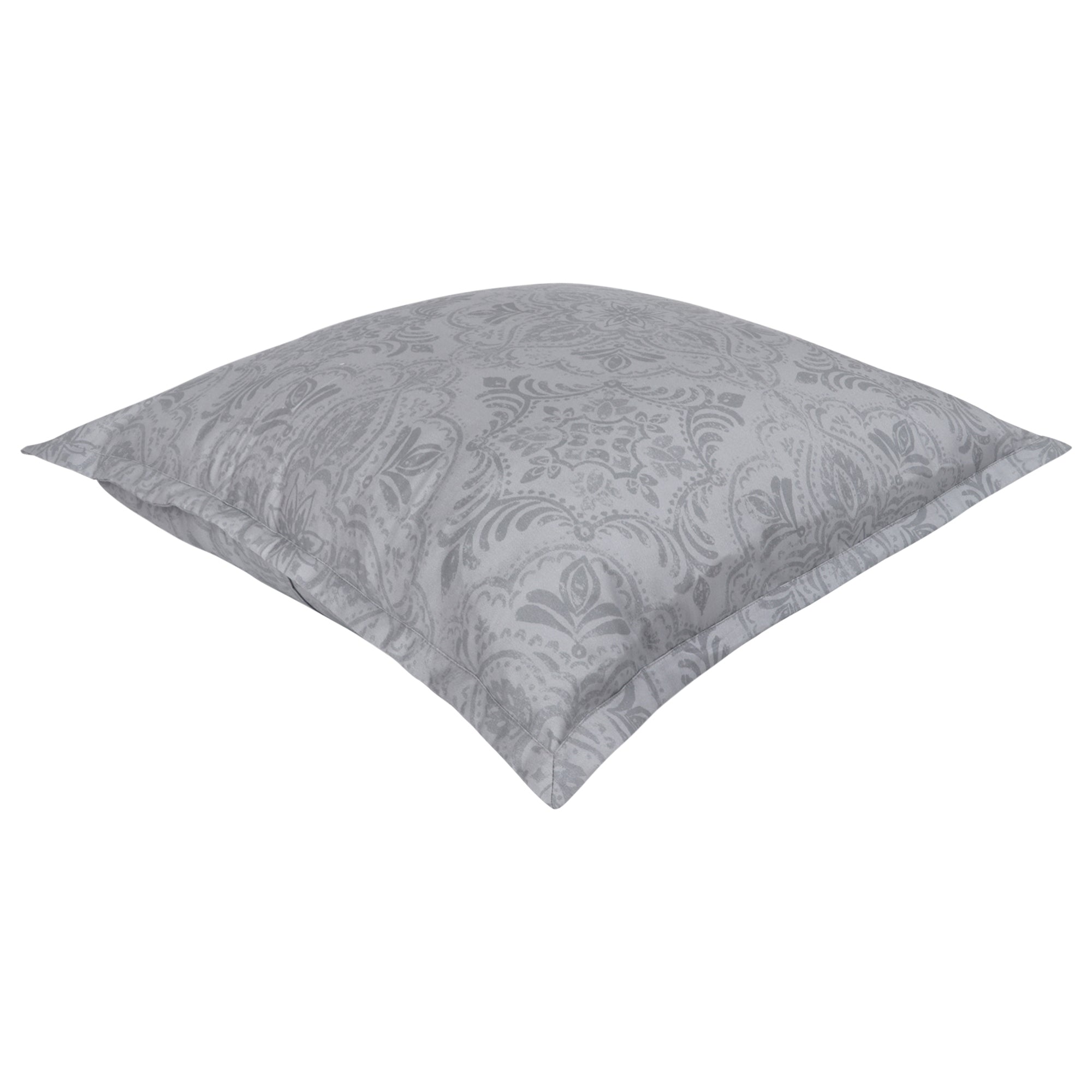 Organic Cotton Euro Sham Pair (Gilliam Grey) - DelaraHome