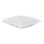 Organic Cotton Euro Sham Pair (Kendra White/Grey) - DelaraHome