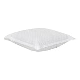 Organic Cotton Euro Sham Pair (Kendra White/Grey) - DelaraHome