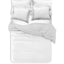 Windowpane Organic Cotton Reversible  Duvet Set - DelaraHome