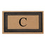 DeHond Classic Border Flocked Monogrammed Doormat 18"X30"