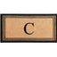 DeHond Classic Border Monogrammed Doormat 24"X39"