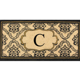 Uriel Large Monogram Doormat 30"X60"